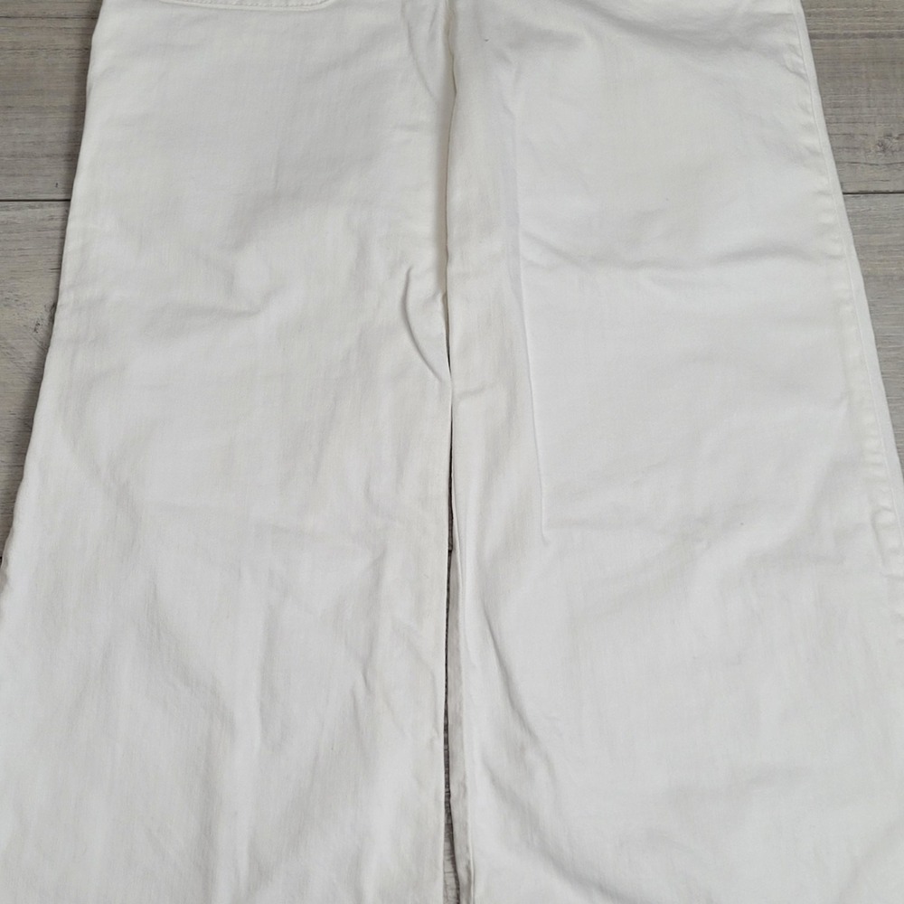 We The Free Colette Jeans Women Size 25 High Rise Button Fly Wide Leg Crop Boho - Picture 3 of 16